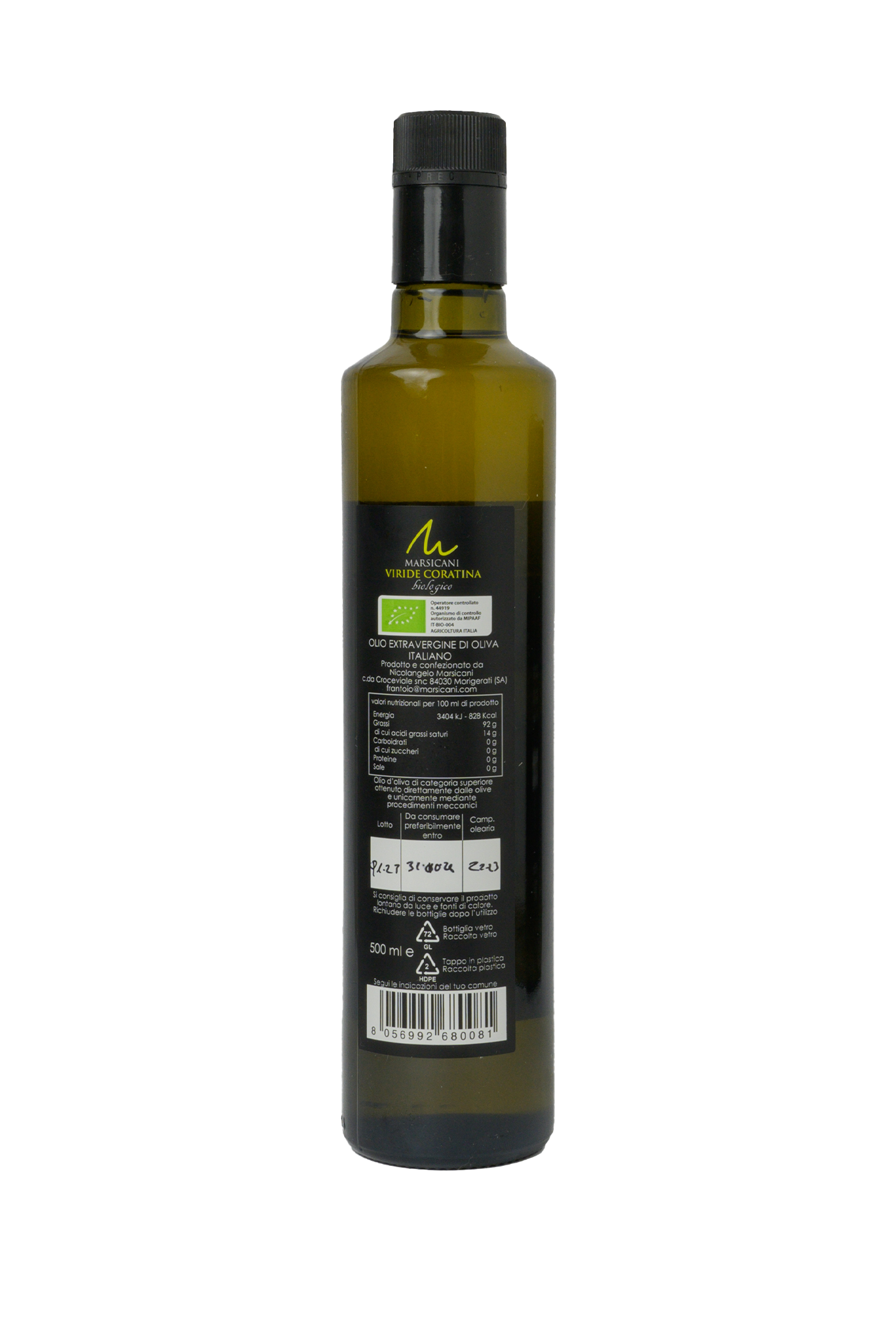 Viride Bio Monocultivar Coratina Olio Extravergine di oliva